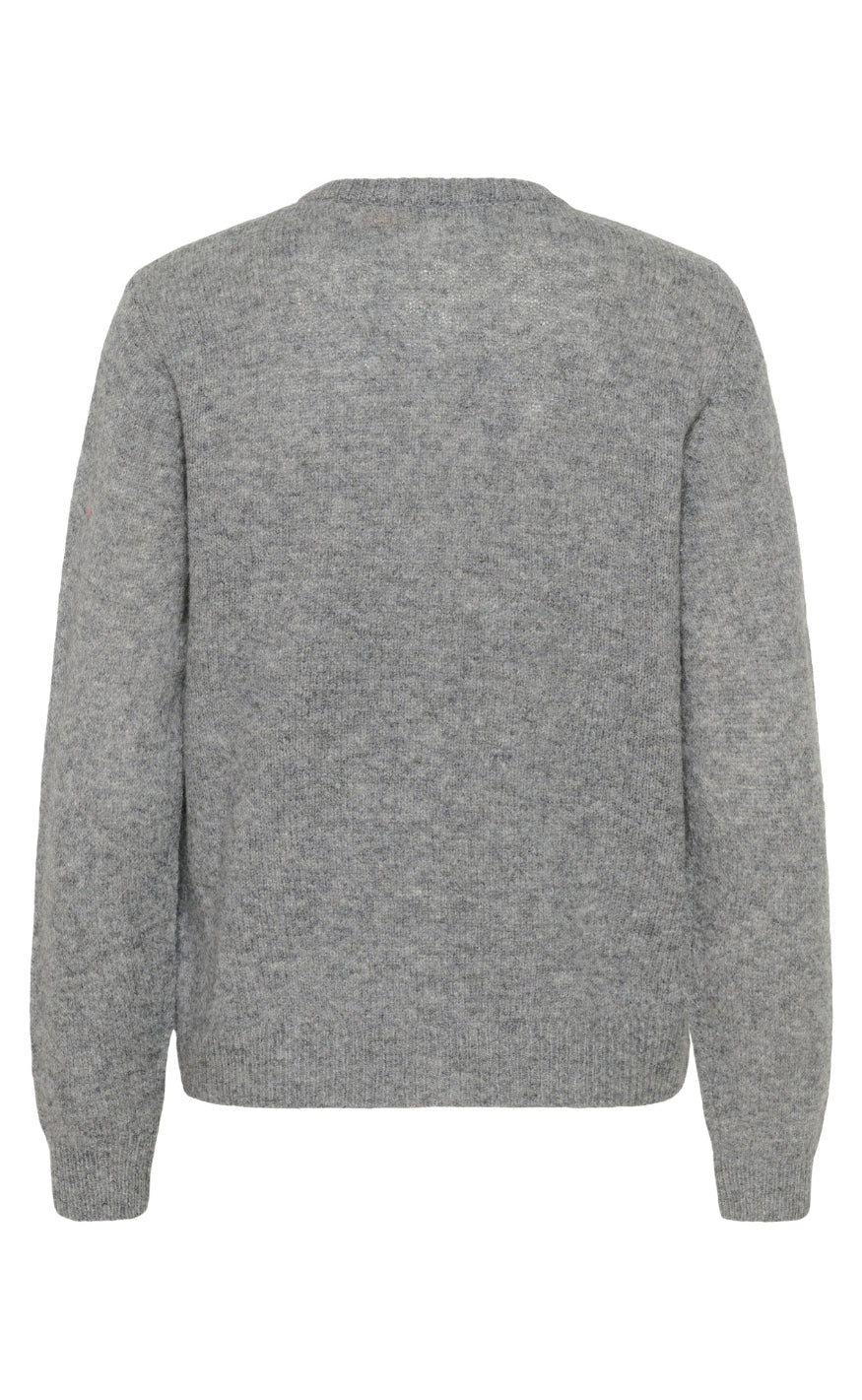 Culture Cardigan - Katrina - Mid Grey Melange