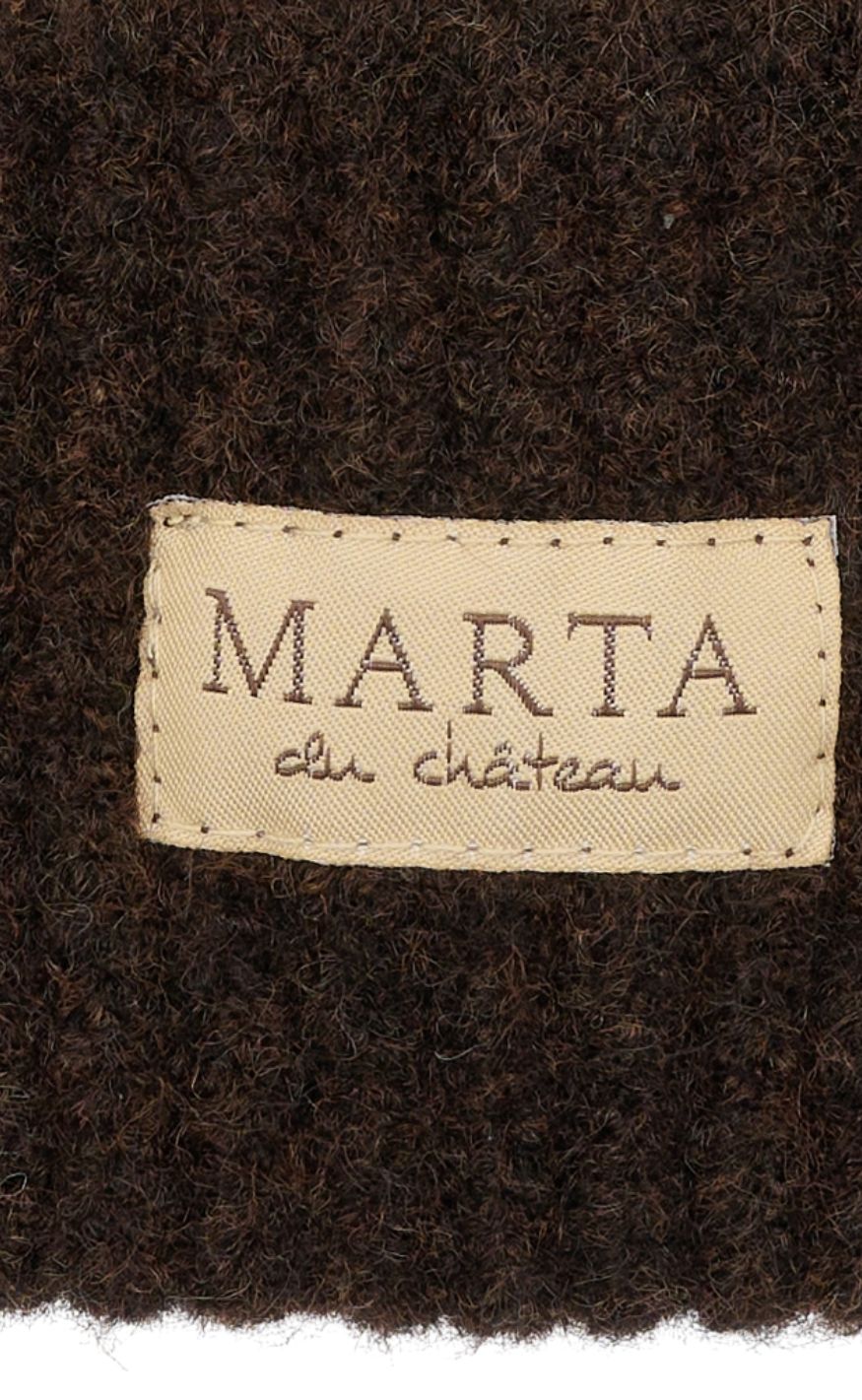 Marta Du Chateau Lue - Rib Beanie - Brown