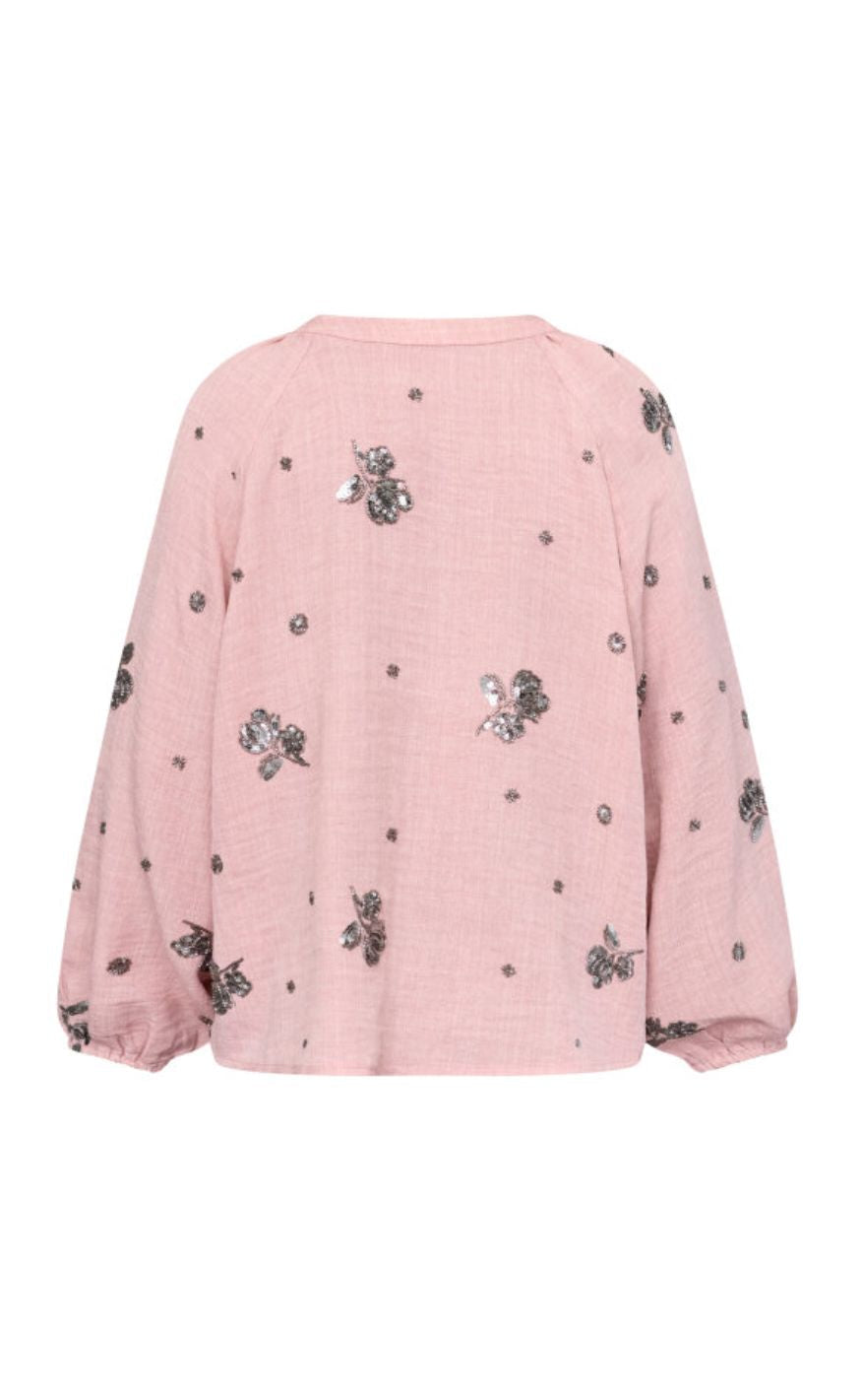 Love & Divine Bluse - Love1642 - Mauve Sequins