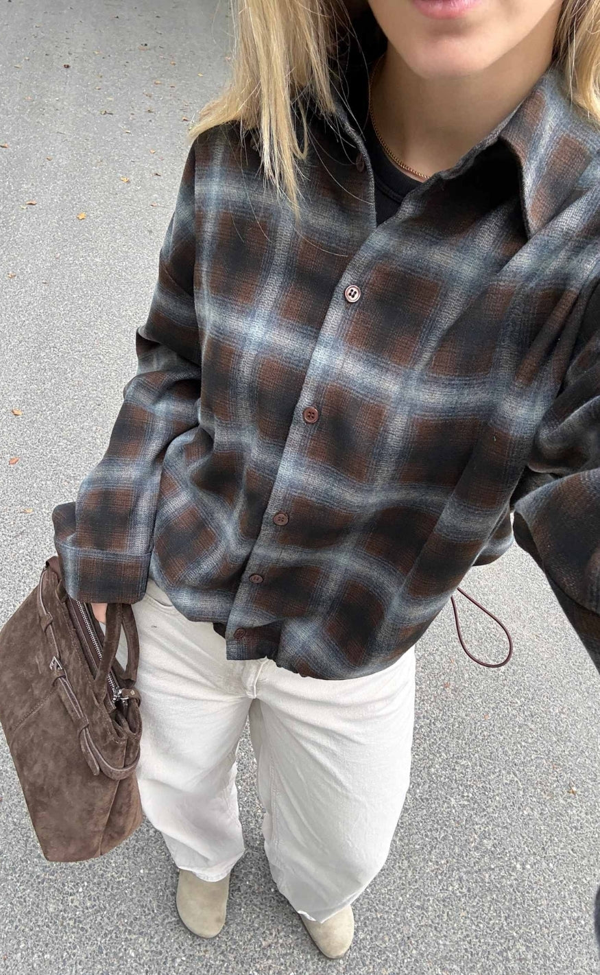 Noella Skjorte - Nila - Danne Brown Blue Check