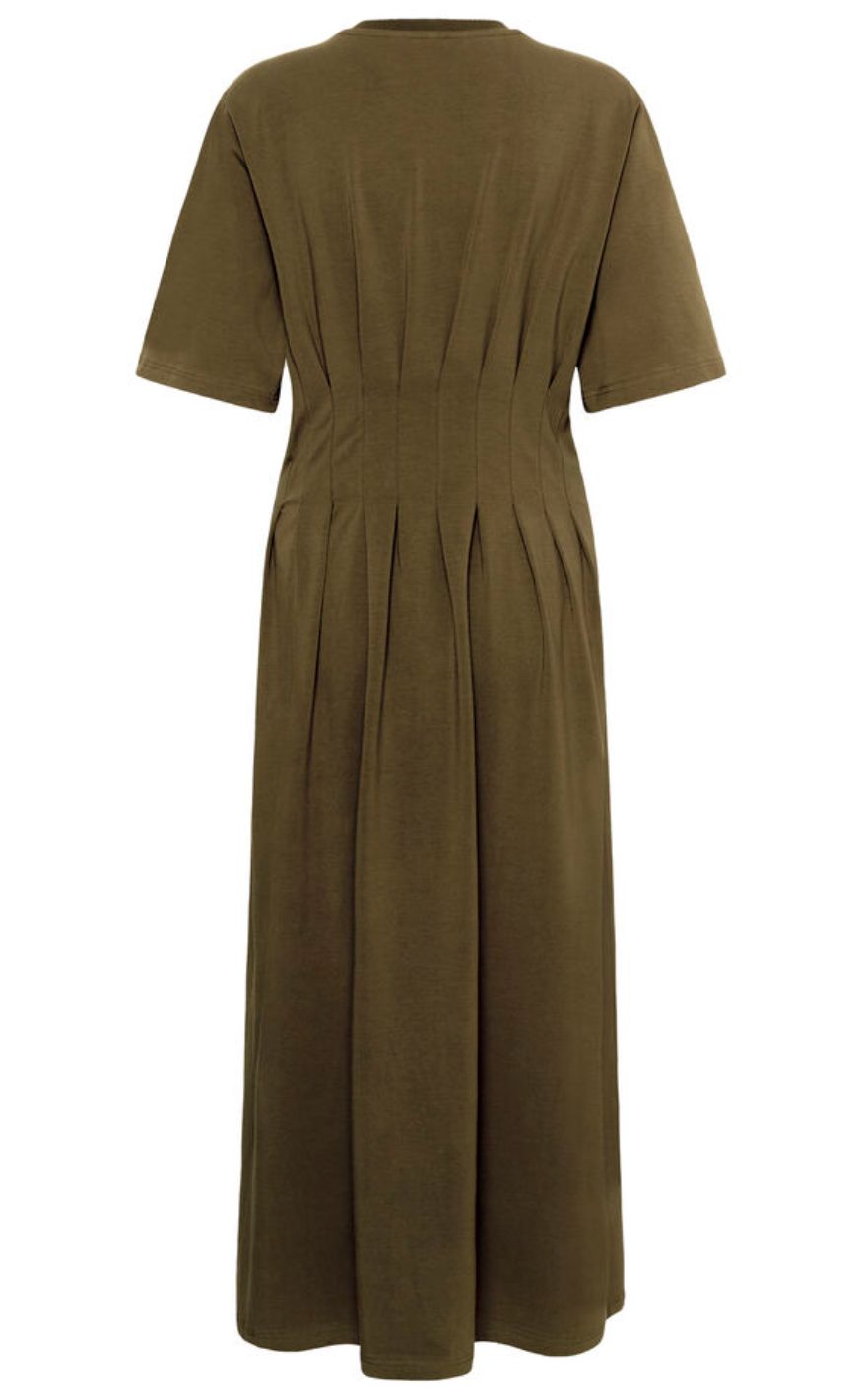 Gestuz Kjole - Inez Long - Military Olive