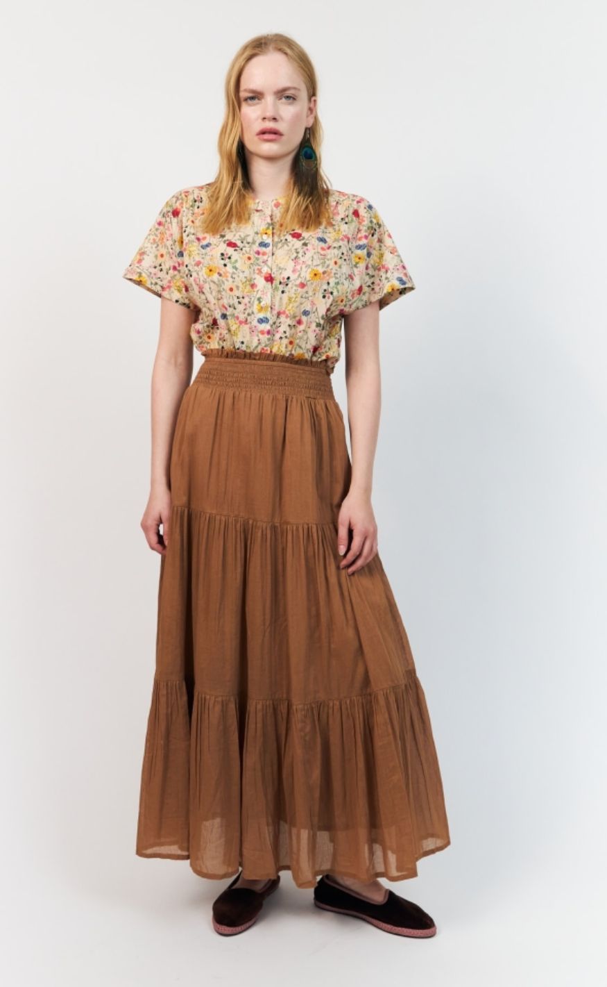Lollys Laundry Skjorte - MyaLL SS - Flower Print
