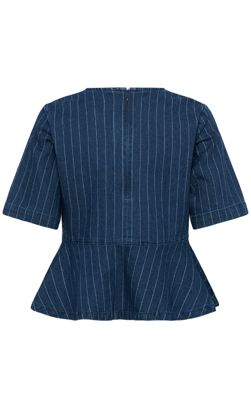 Culture Bluse - Mai Renny - Dark Blue Wash