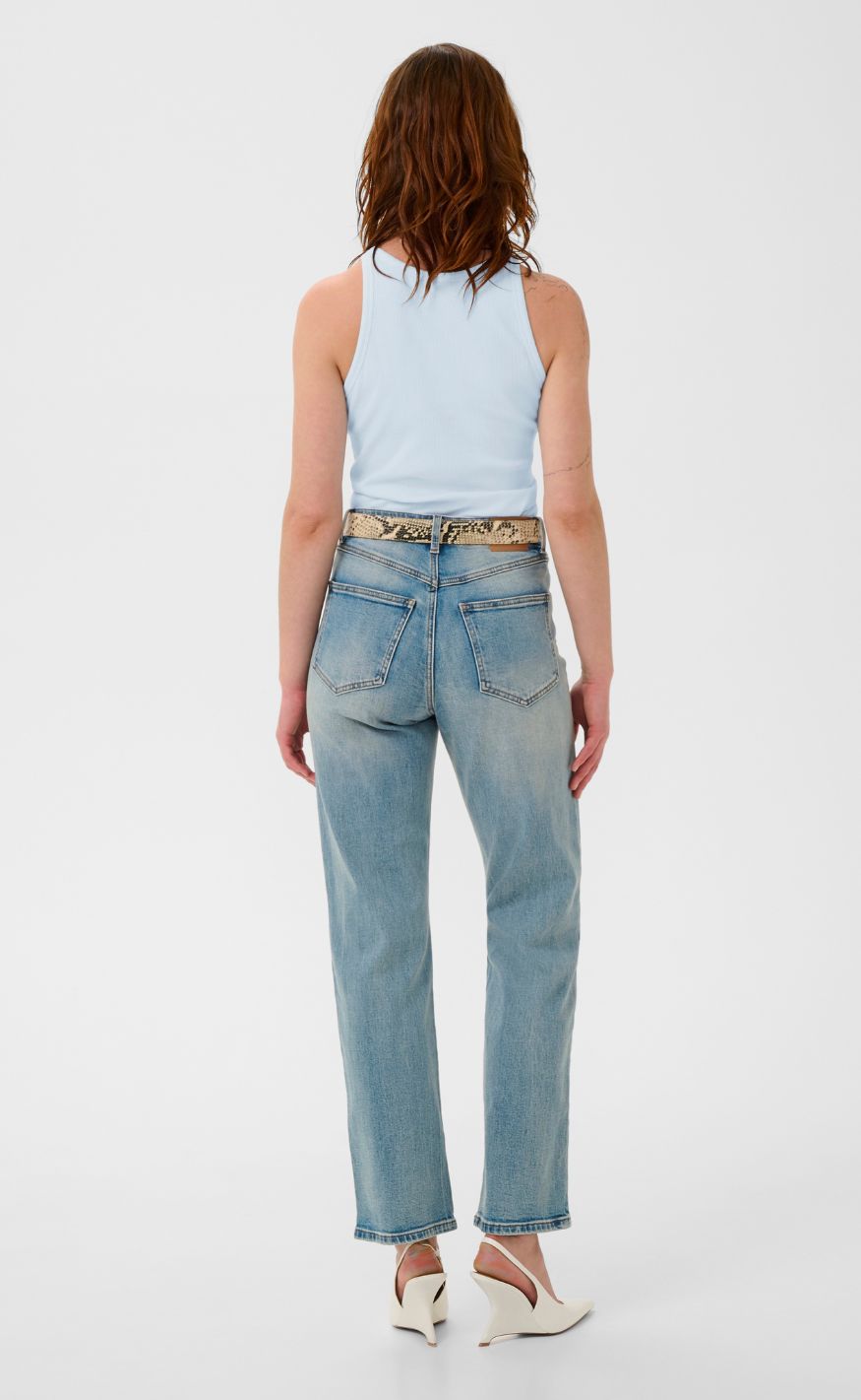 Gestuz Topp - Drew Logo Tank 2.0 - Blue Finch