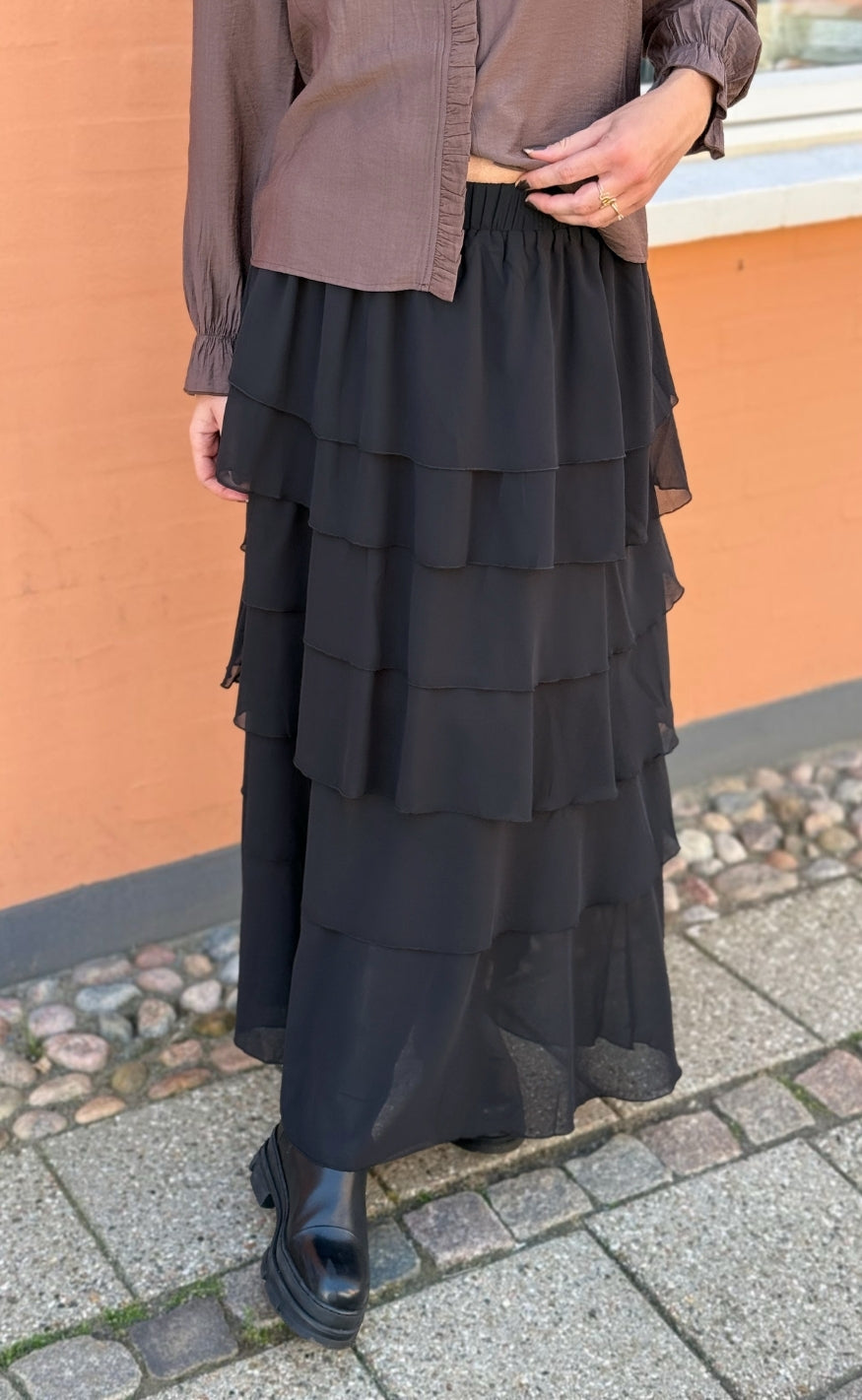 Say INA Copenhagen Skjørt - Feline Frill - Black