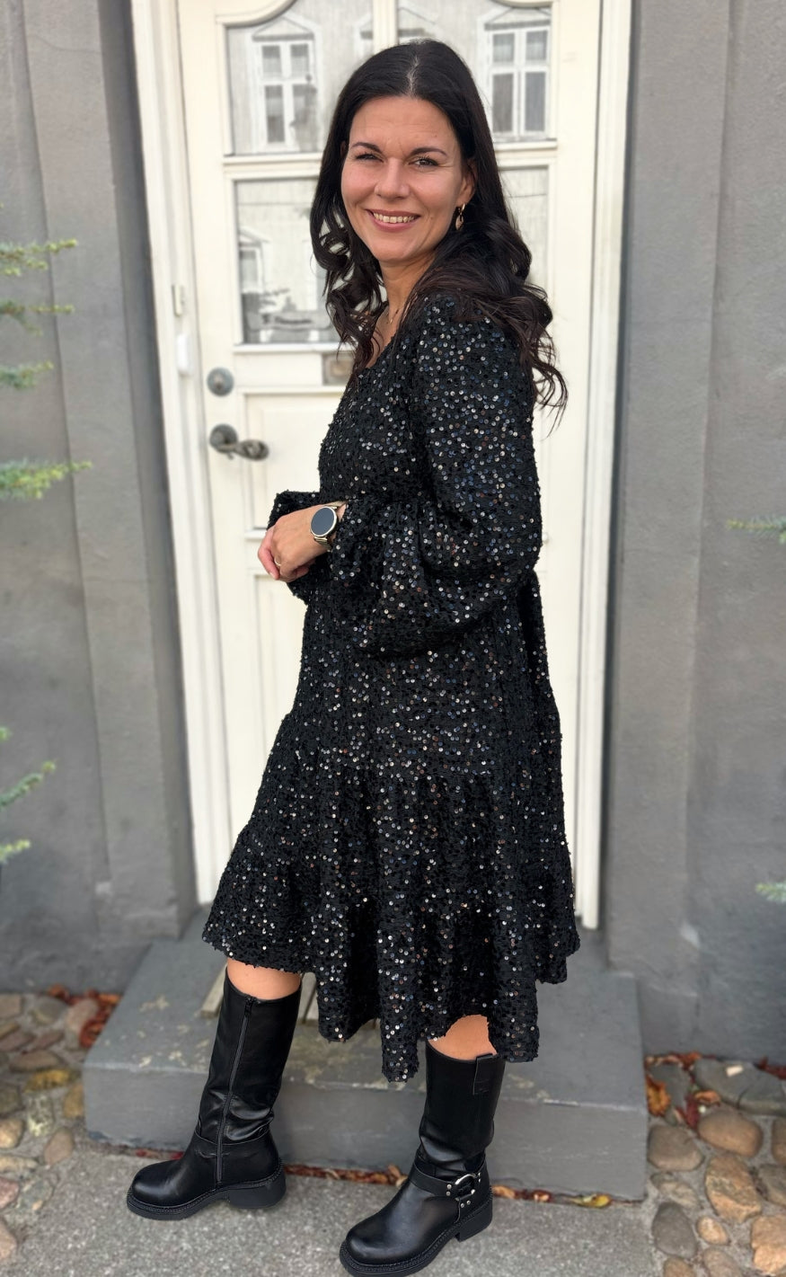 Say INA Copenhagen Kjole - Jane Sequin - Black Sequin