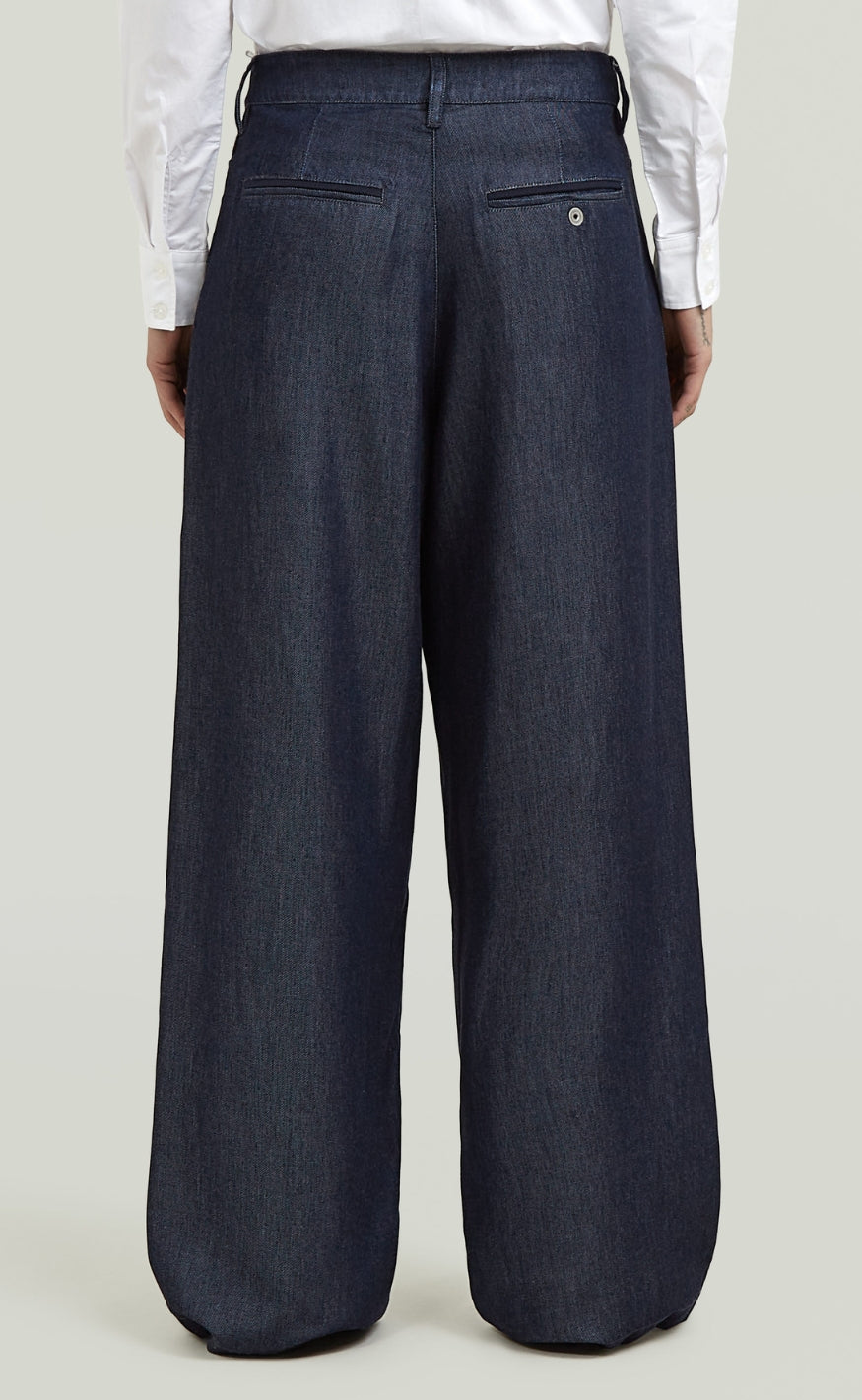 G-STAR Bukser - Pleated Chino Wmn - Rinsed