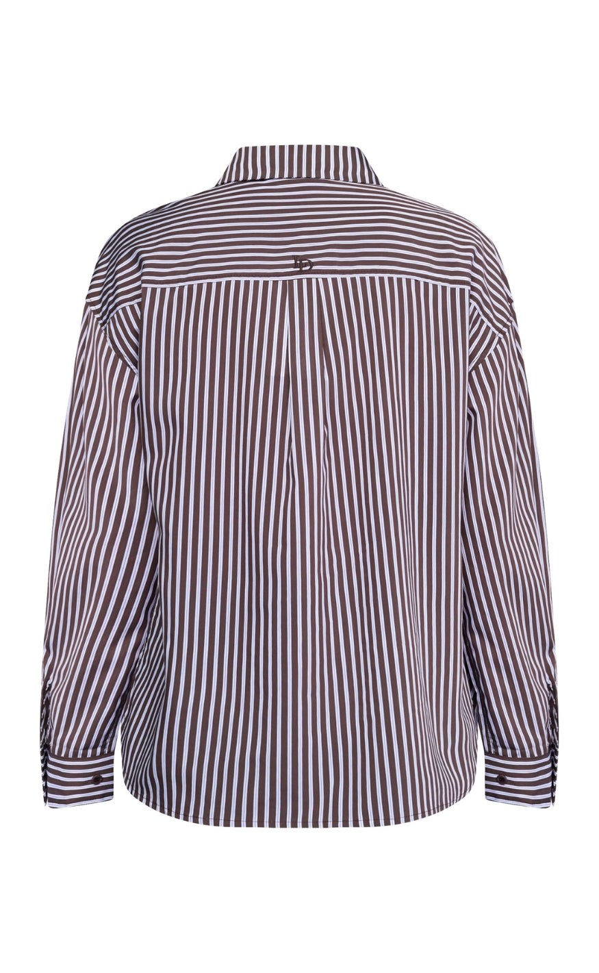 Love & Divine Skjorte - Love1663 - Brown Stripe