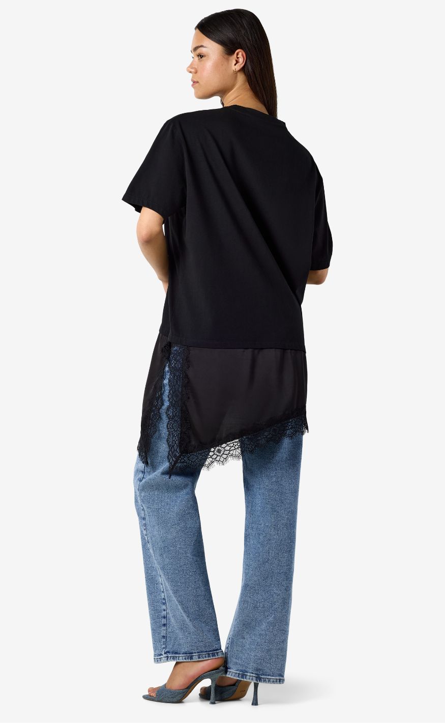 Noisy May T-shirt - Filla - Black