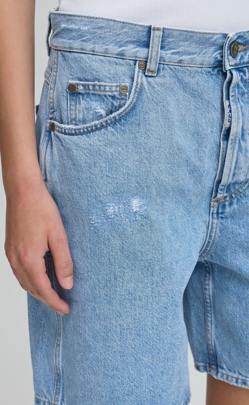 BALL Original Shorts - Serre - Light Blue Denim