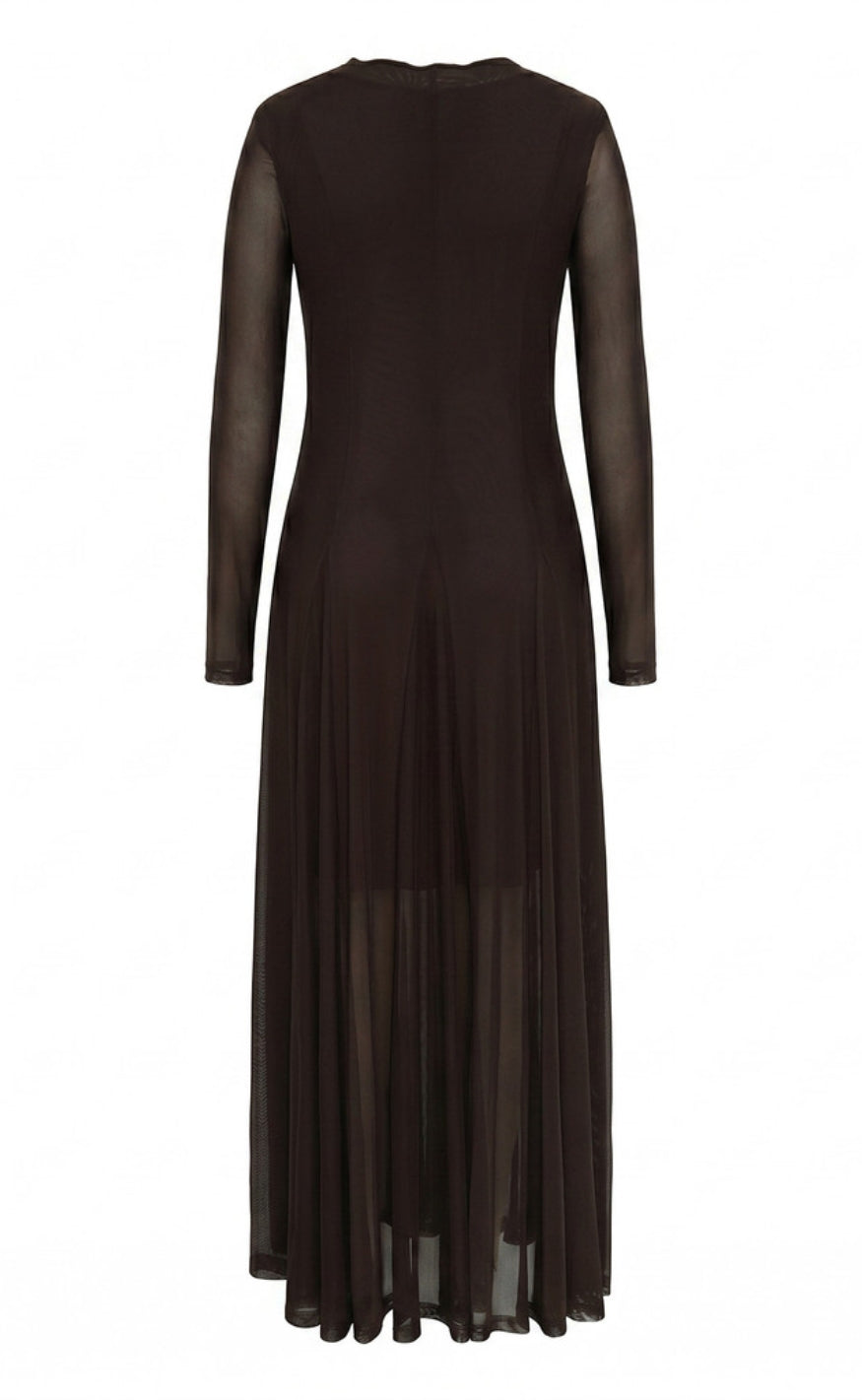 A-View Kjole - Messa - Dark Brown