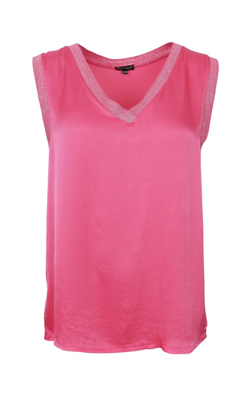 Black Colour Topp - Mabel - Warm Pink