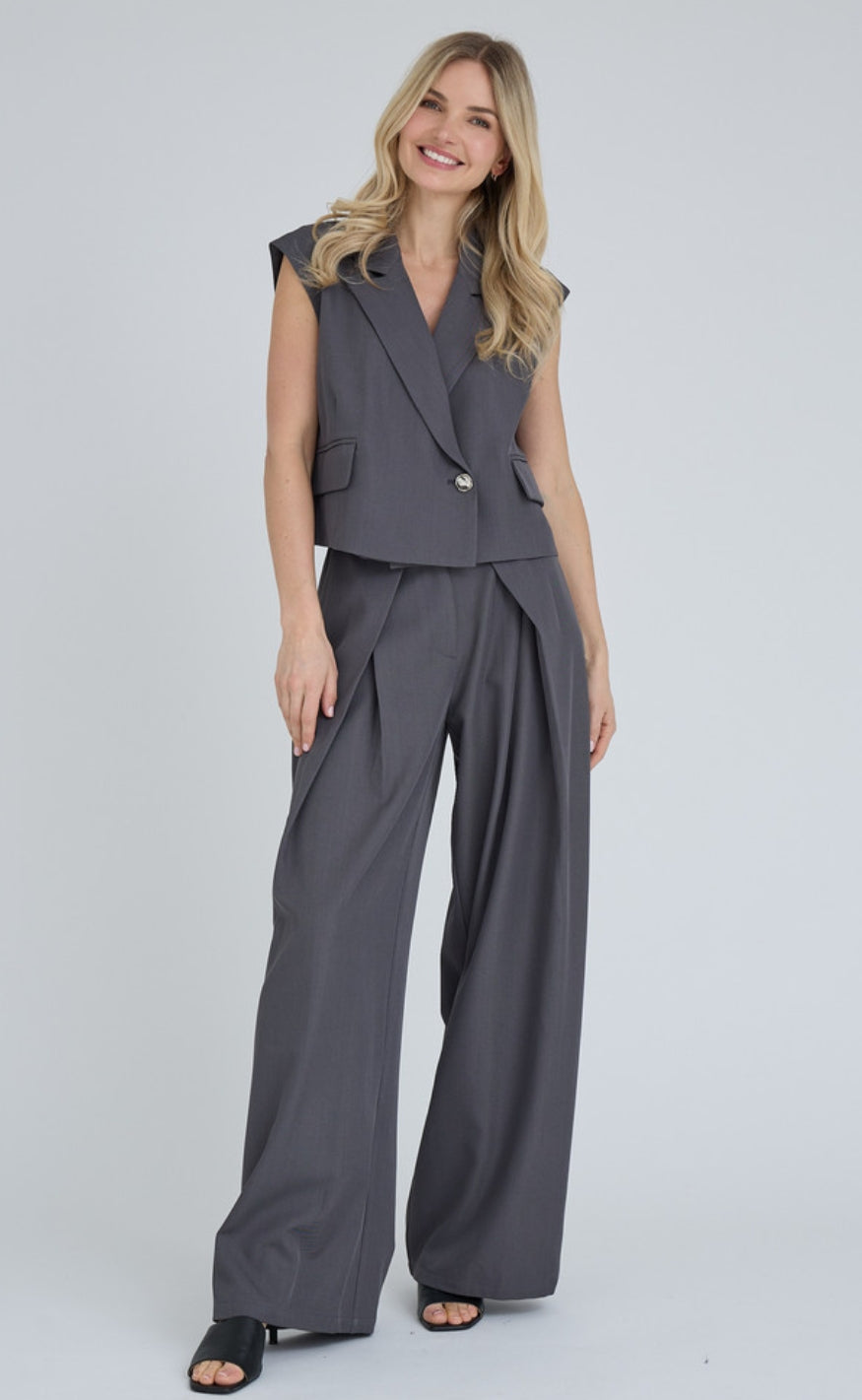 A-View Bukser - Jula - Medium Grey Melange