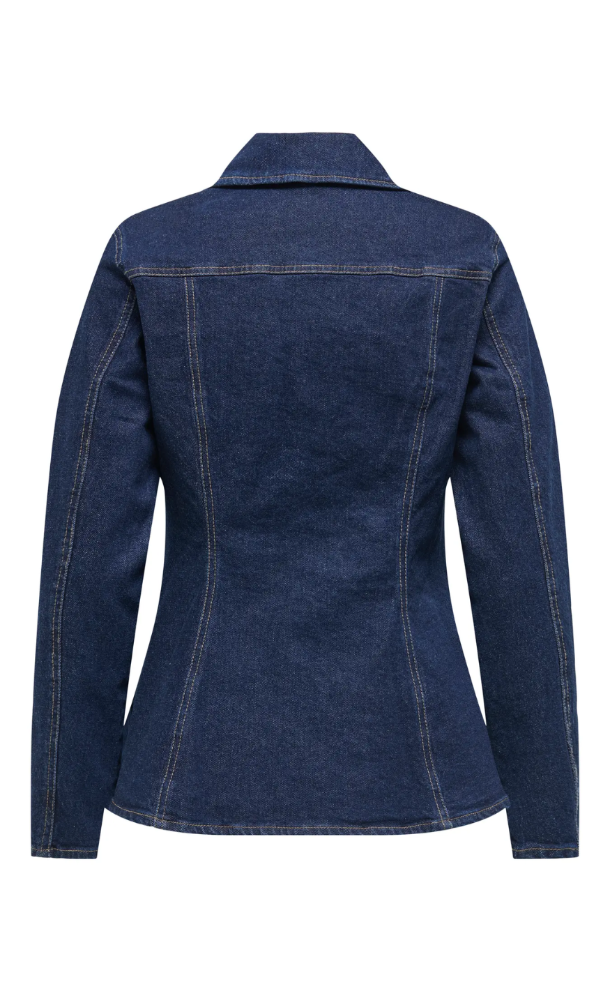 ONLY Skjorte - Elle - Dark Blue Denim