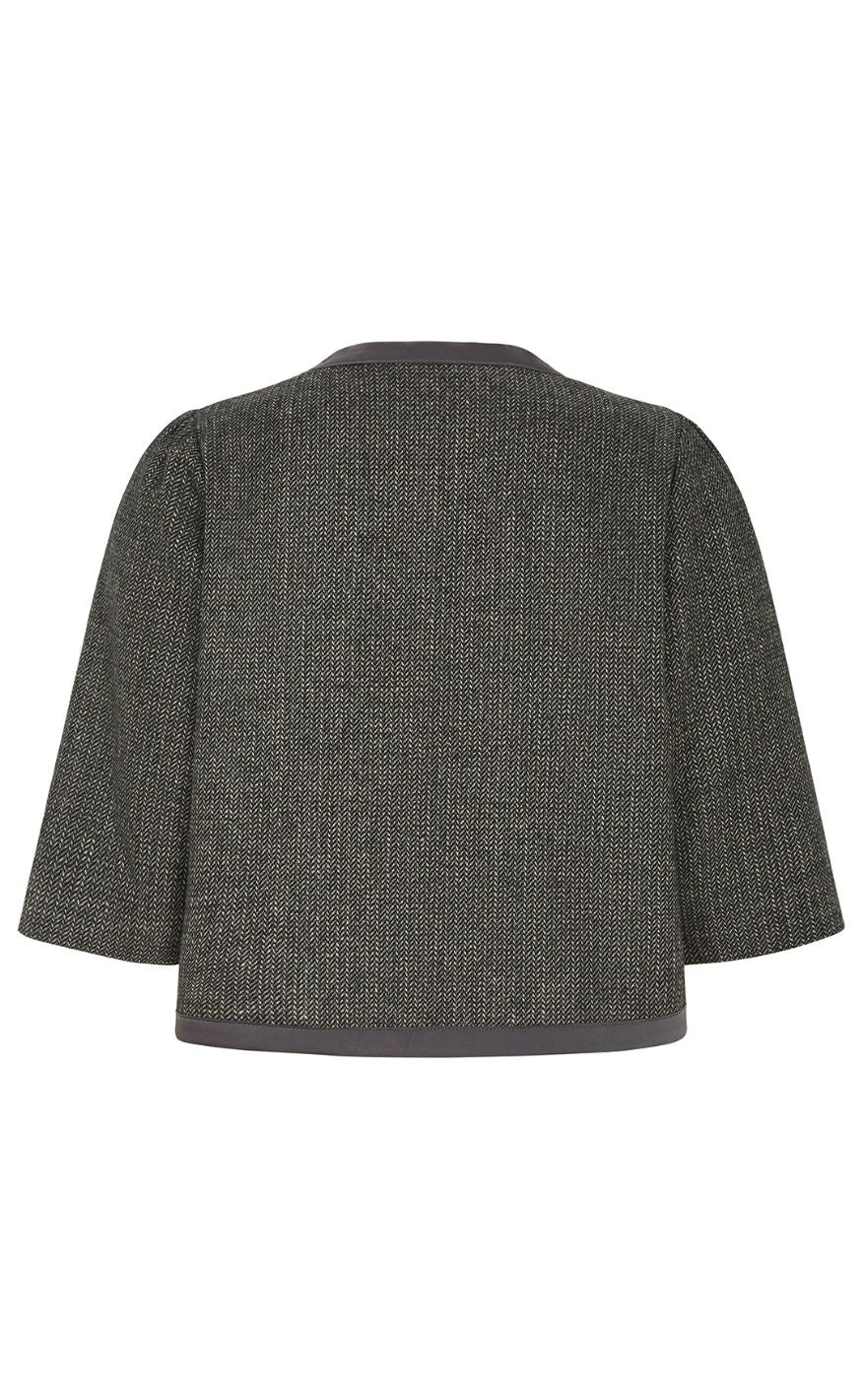 Lollys Laundry Jakke - Trine Short - Dark Mokka