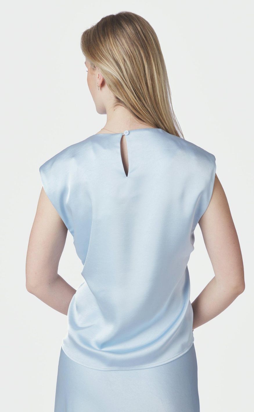 Neo Noir Topp - Katarim Heavy Sateen - Light Blue
