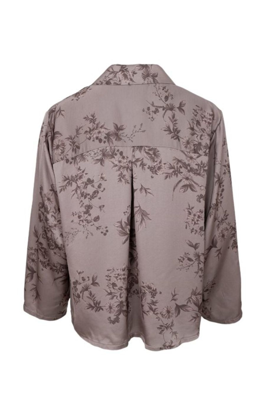 Black Colour Bluse - Nancy - Taupe