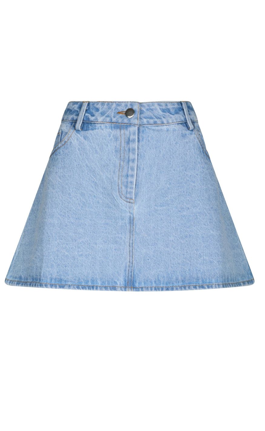 Neo Noir Skjørt - Coddie Denim - Light Blue