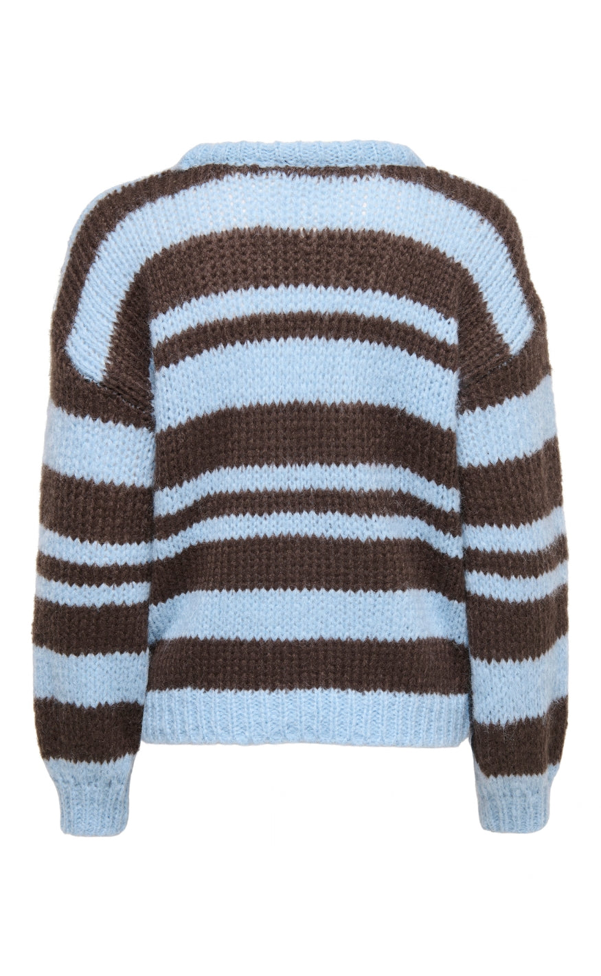 ONLY Genser - Nordic - Dusty Blue Block/Coffee Bean