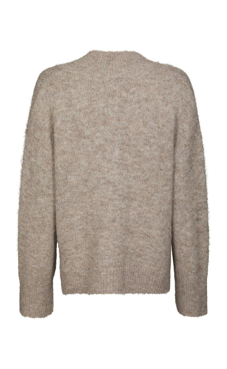 Neo Noir Genser - Melli Fluffy - Beige Melange