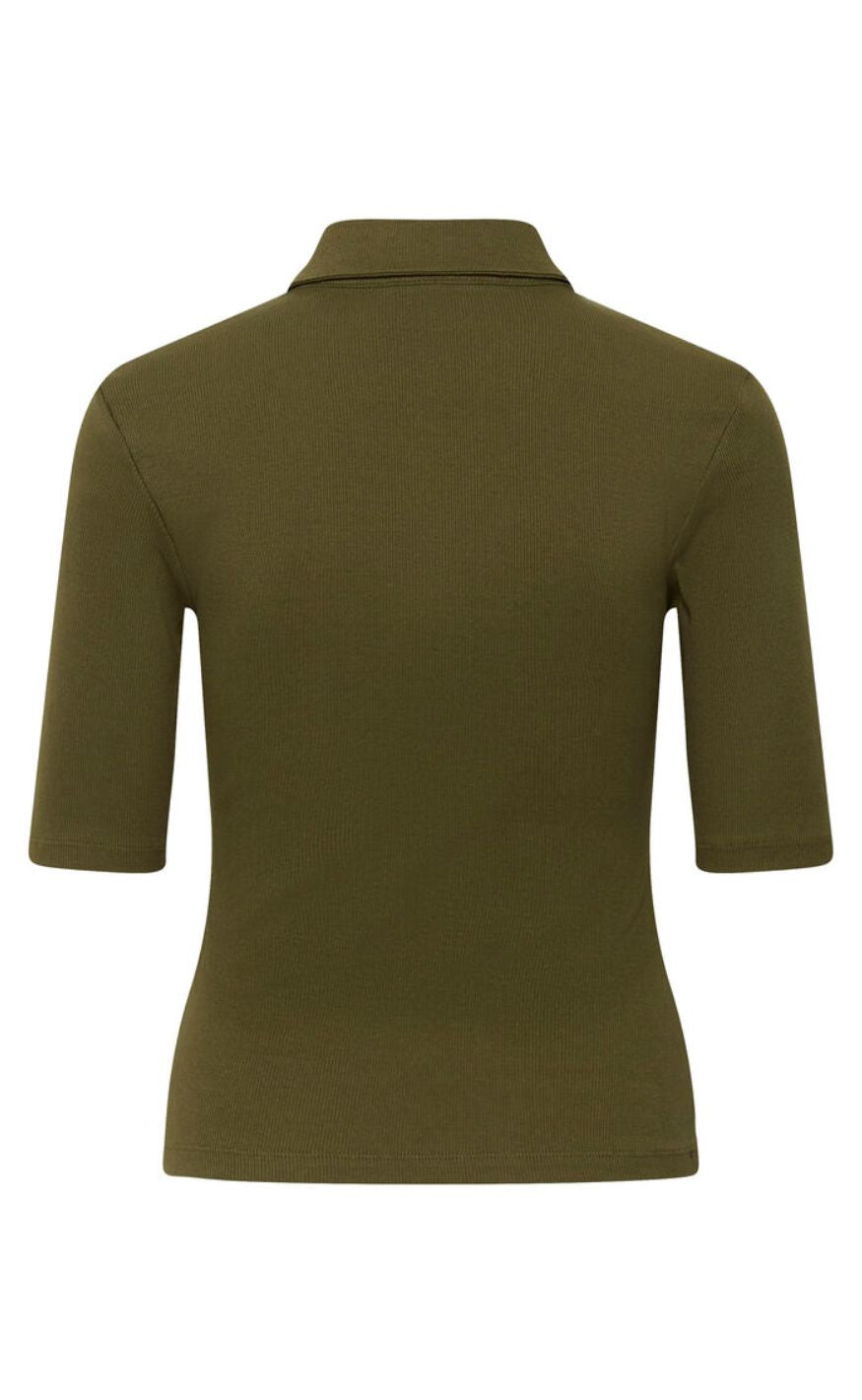 Gestuz Topp - Drew Polo - Military Olive