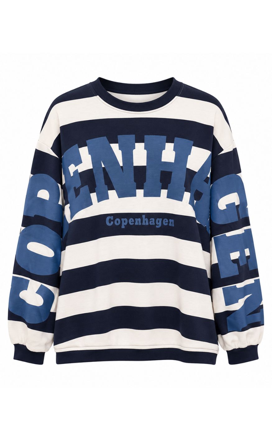 Marta Du Chateau Sweatshirt - Nerina - Blue/Jeans