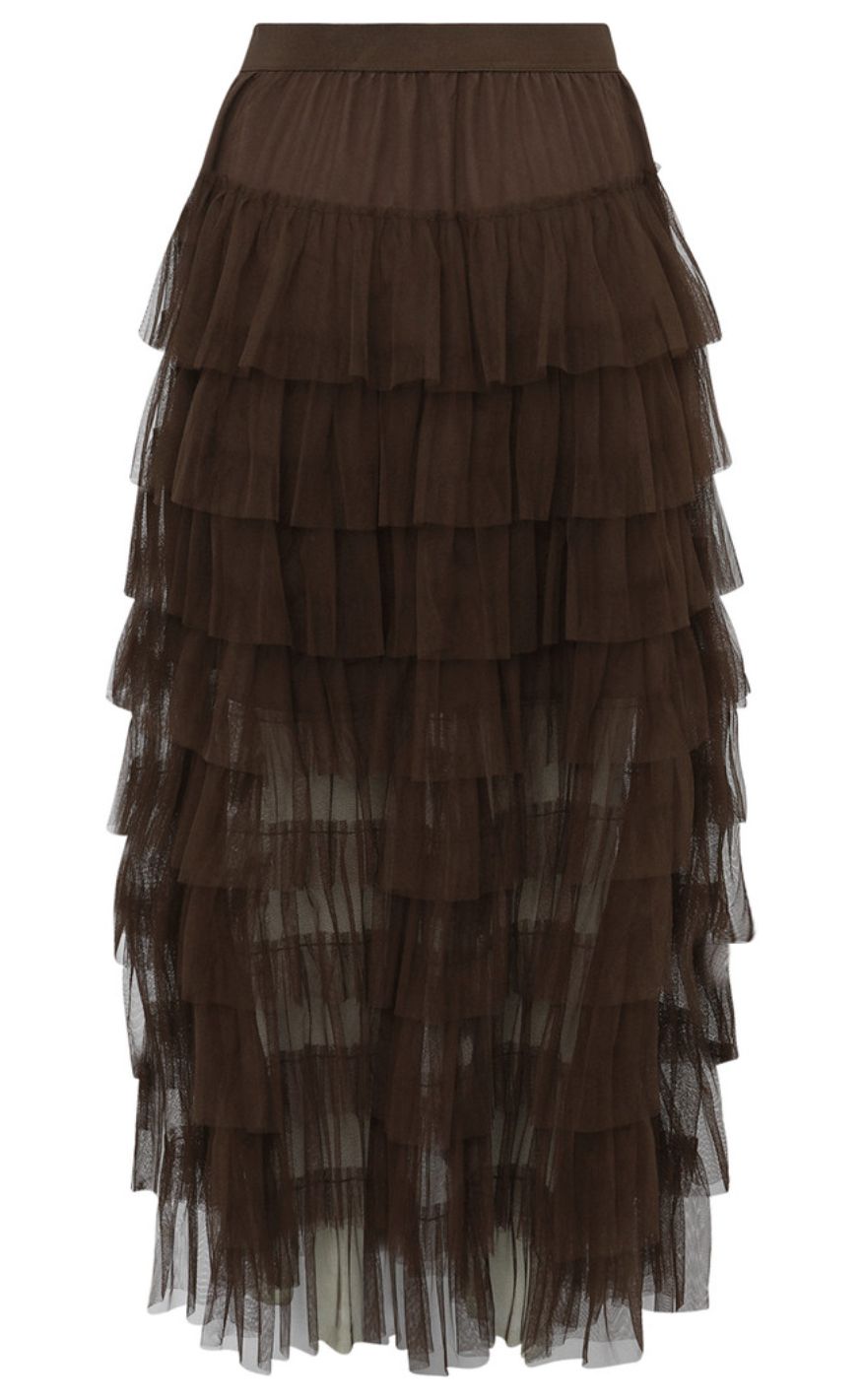 A-View Skjørt - Miranda - Dark Brown