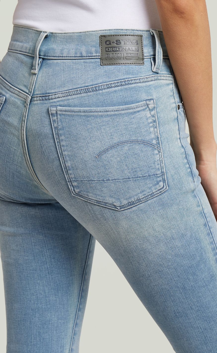 G-STAR Bukser - Skinny Wmn - Mid Blue
