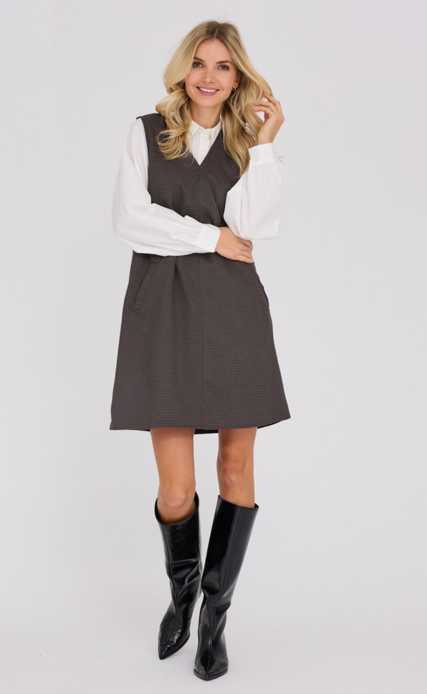 A-View Kjole - Juliette - Black/Brown