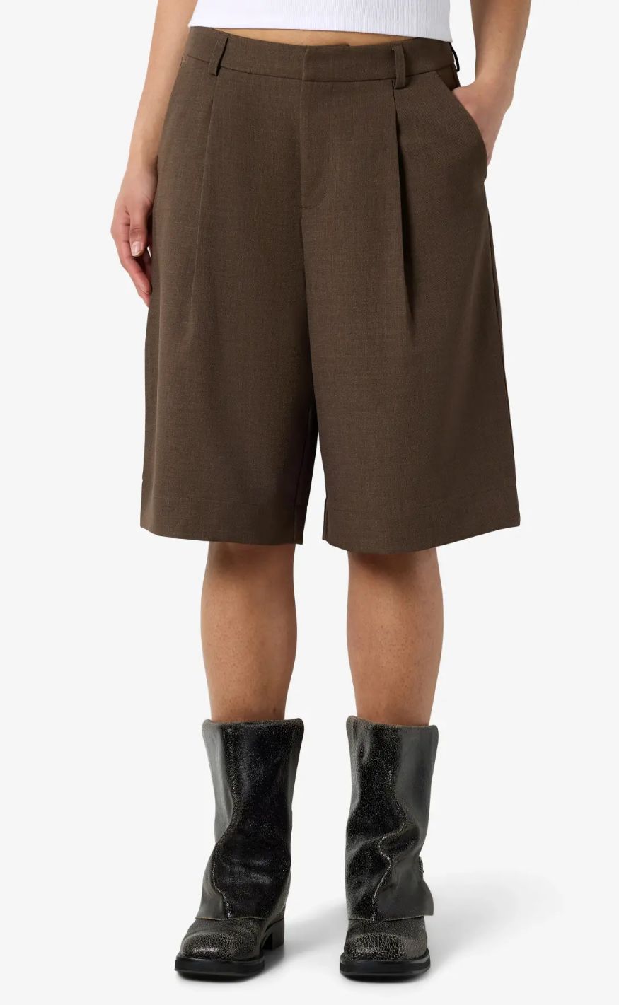 Noisy May Shorts - Monna Maile Bermuda - Brown