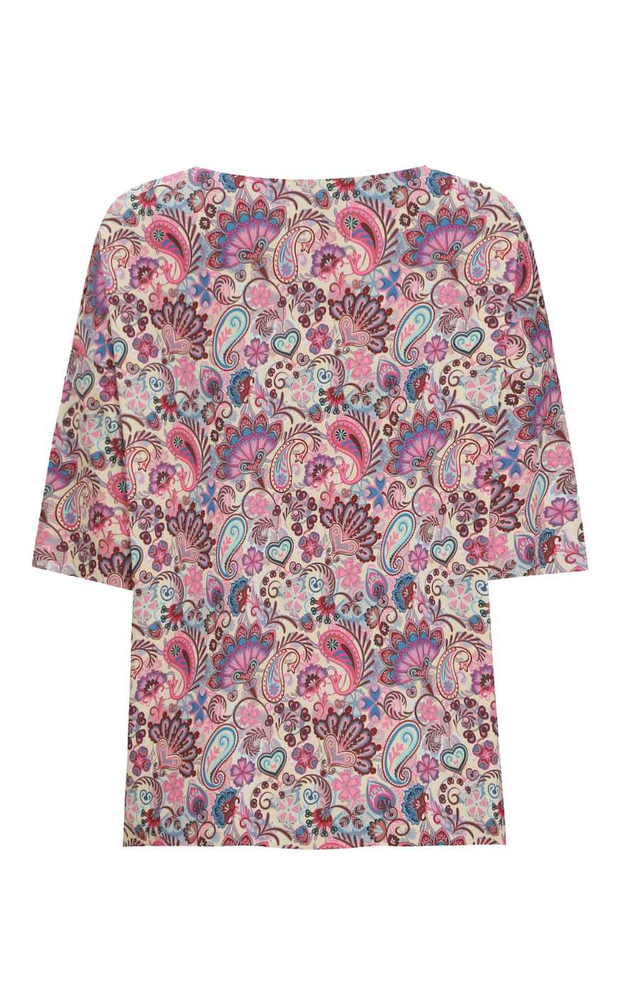 Liberté T-shirt - Alma - Pink Paisley