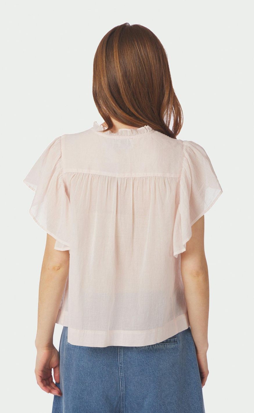 Neo Noir Topp - Vinsa S Voile - Light Pink