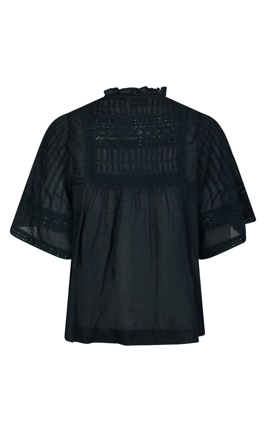 Neo Noir Bluse - Siama S Voile - Navy