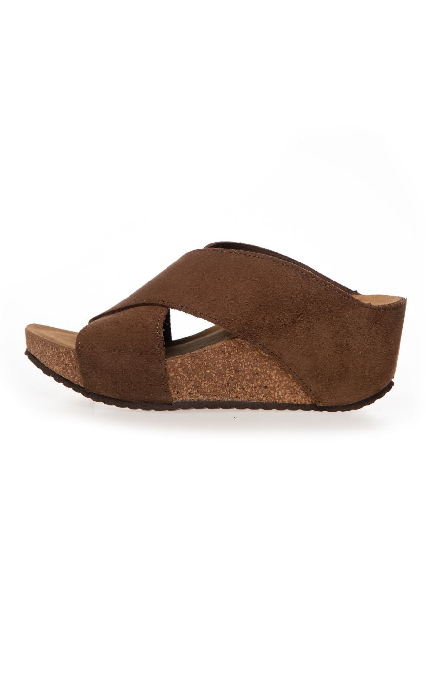 Copehagen Shoes Sandaler - Frances 23 Suede - Dark Brown