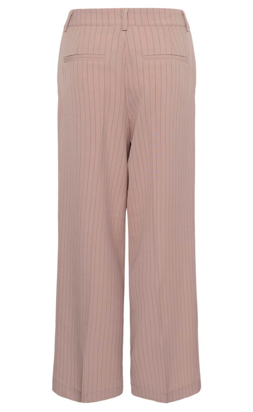 Culture Bukser - Cecilie - Pale Mauve Pinstripe