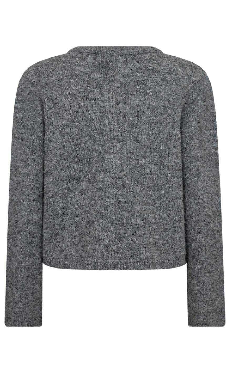 A-View Cardigan - Lissi - Medium Grey Melange