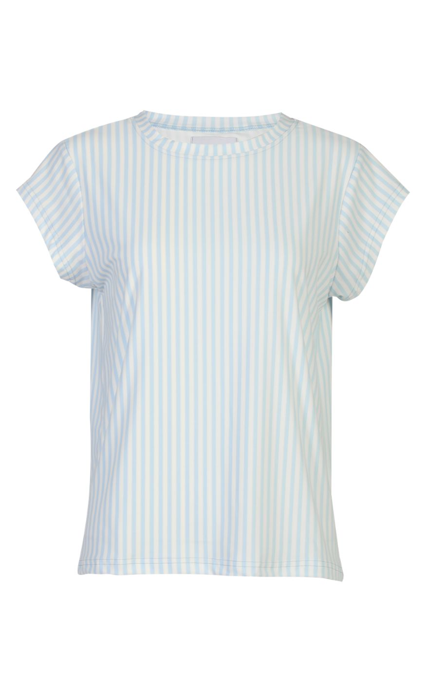 Liberté T-shirt - Alma U - L. Blue Creme Small Stripe