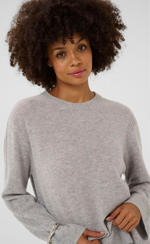 Culture Pullover - Bjanca Arrow - Mid Grey Melange