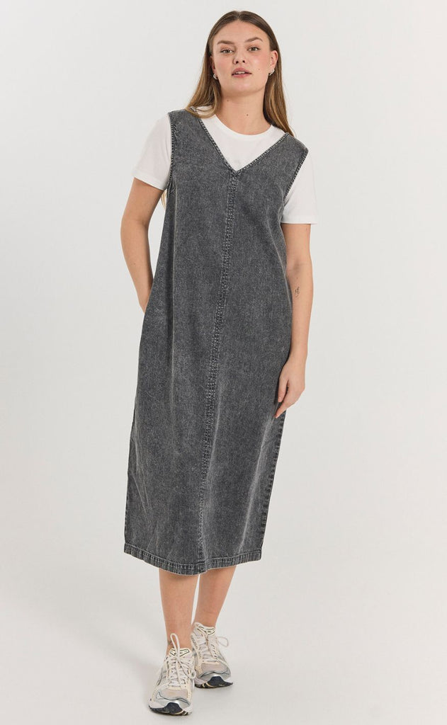 Freequent Kjole - Lisea 207090 - Vintage Grey Denim