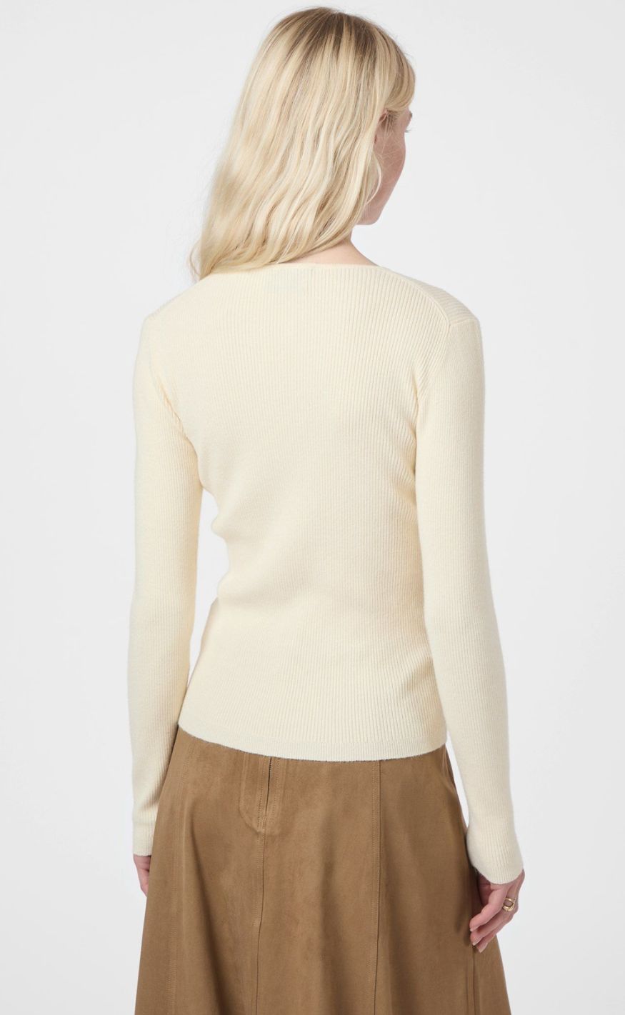 Neo Noir Bluse - Babetti Knit - Light Yellow