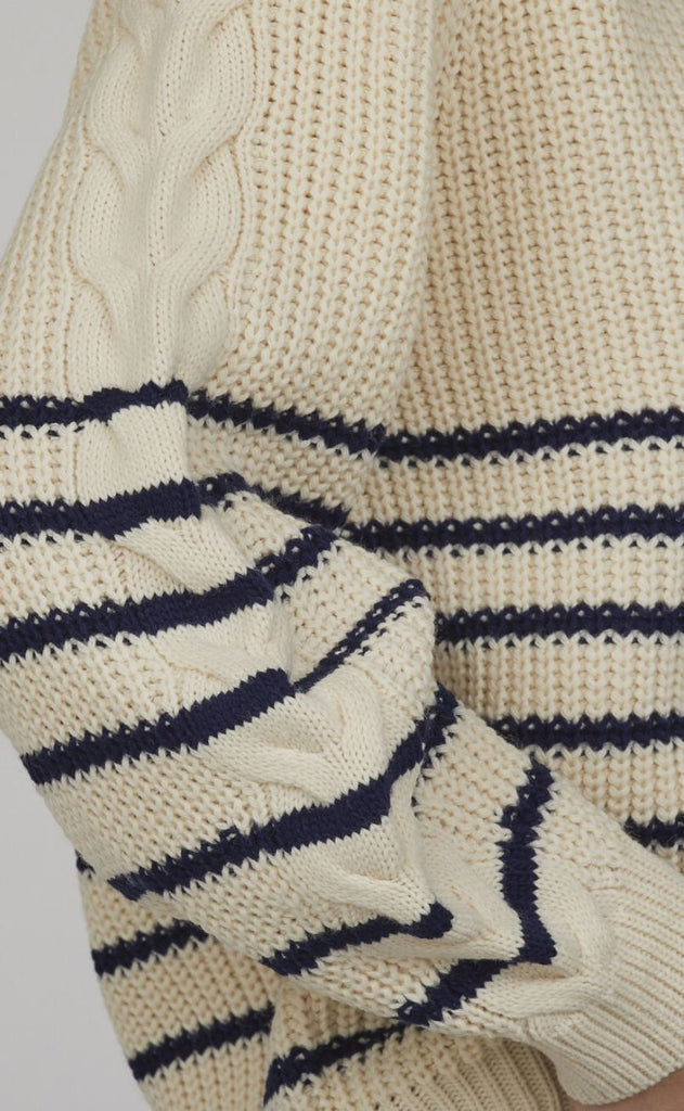 Sisters Point Genser - Miba-V.STRIP - Cream/Midnight