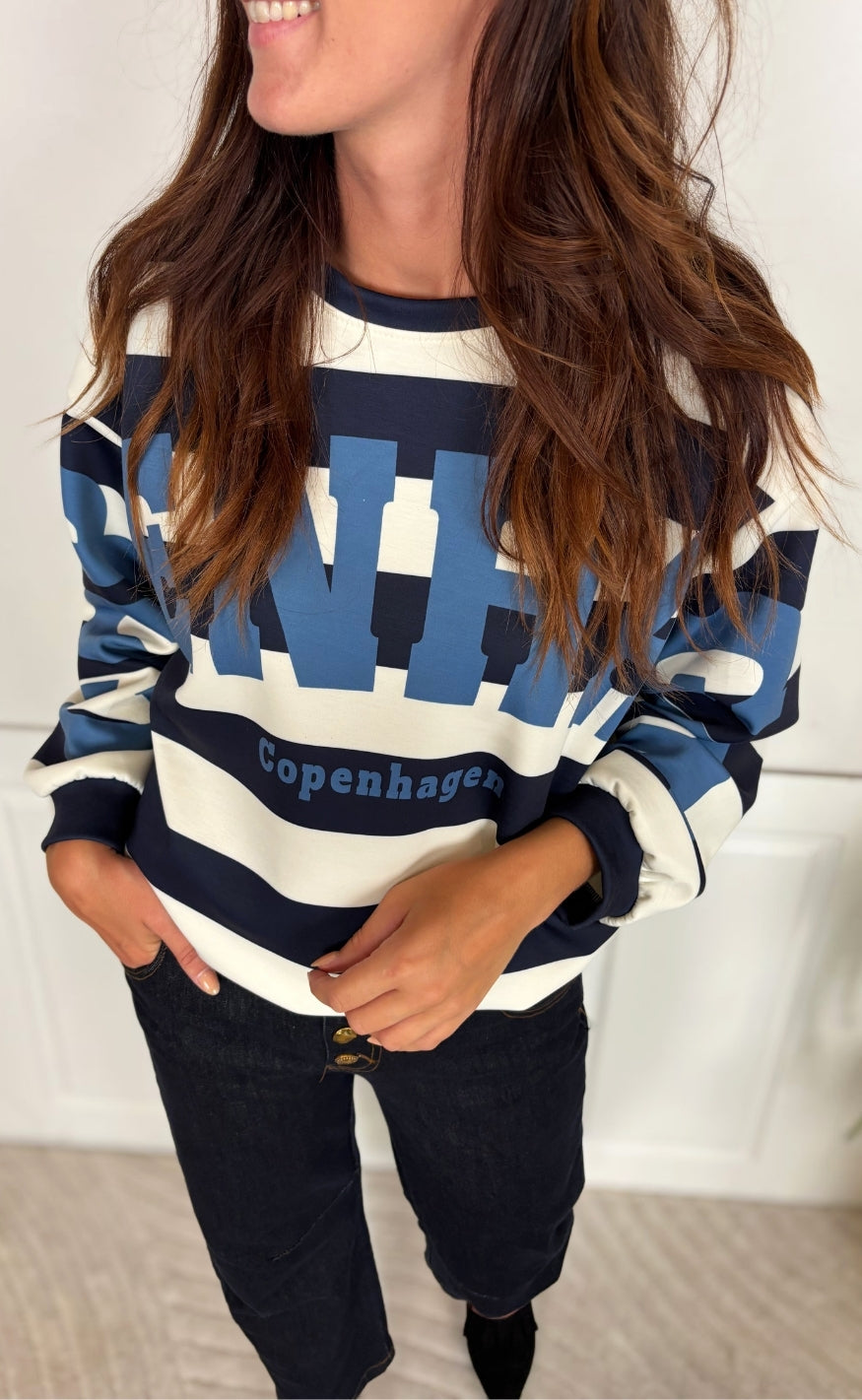 Marta Du Chateau Sweatshirt - Nerina - Blue/Jeans