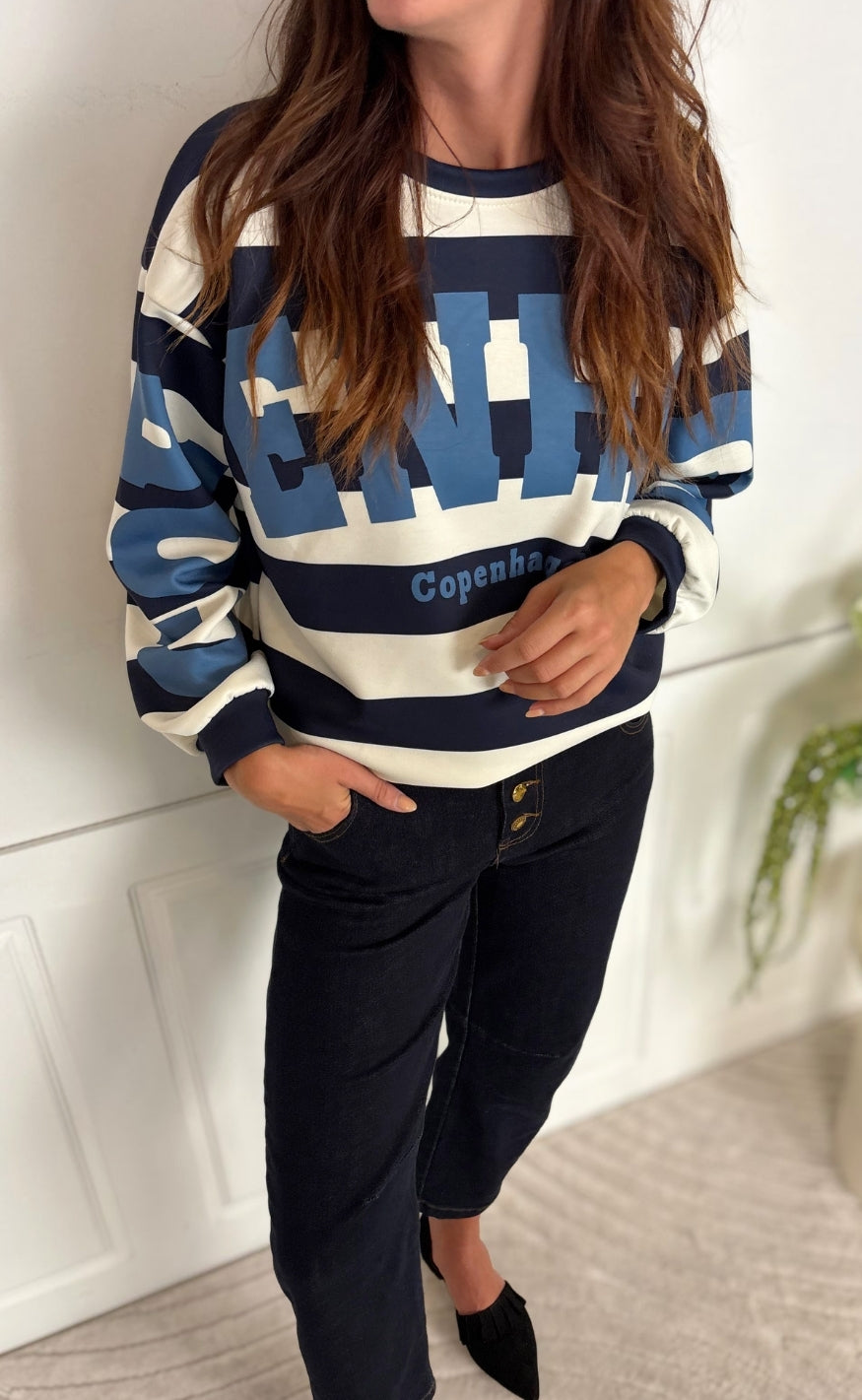 Marta Du Chateau Sweatshirt - Nerina - Blue/Jeans