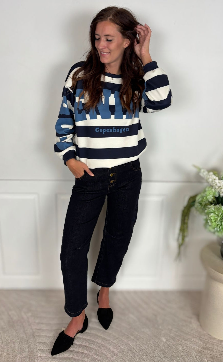 Marta Du Chateau Sweatshirt - Nerina - Blue/Jeans