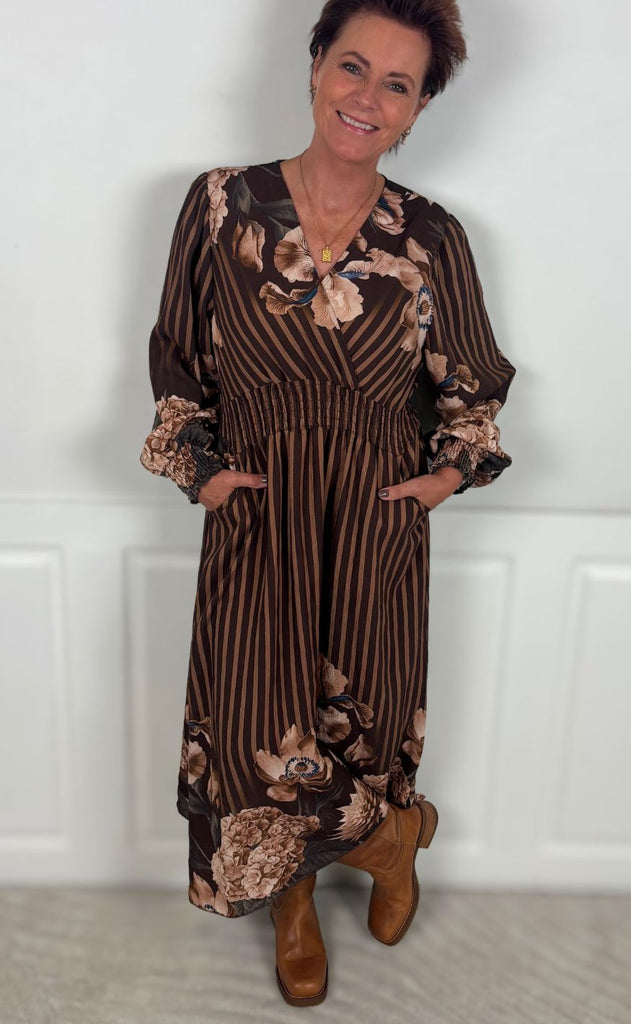 Marta Du Chateau Kjole - Bailey - Marrone