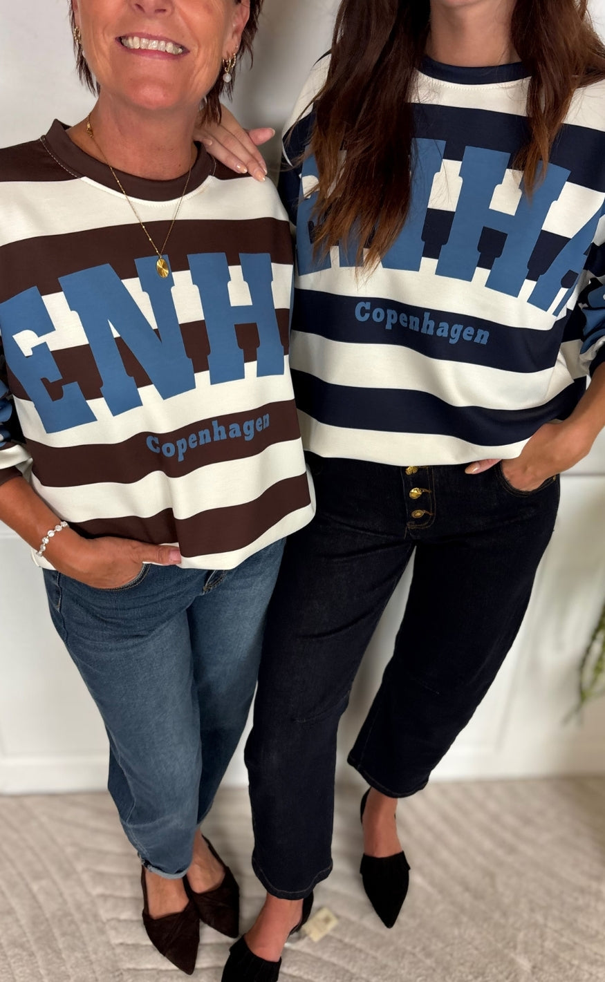 Marta Du Chateau Sweatshirt - Nerina - Choco/Jeans Blue