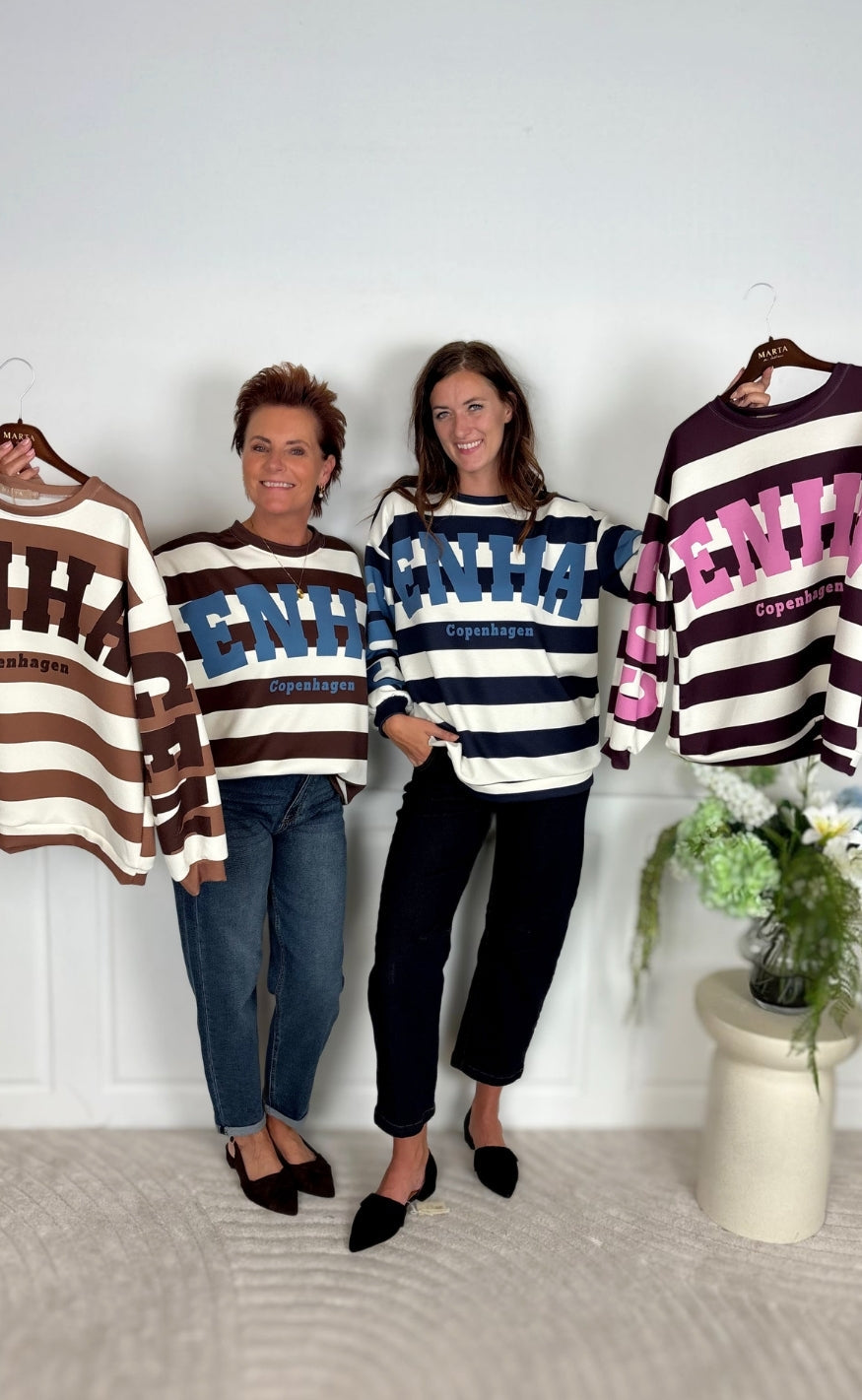 Marta Du Chateau Sweatshirt - Nerina - Choco/Jeans Blue