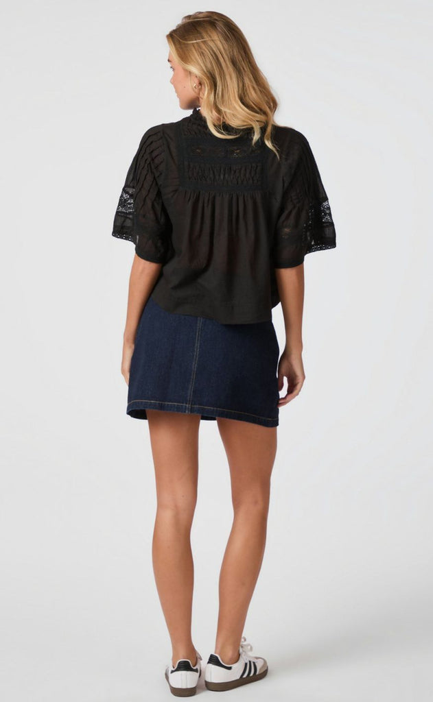 Neo Noir Bluse - Siama S Voile - Black