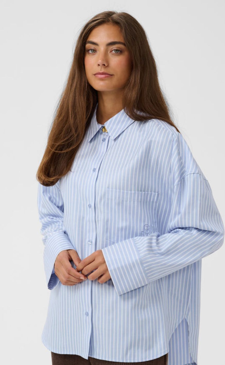 Culture Skjorte - Manga - Blue/White Stripe
