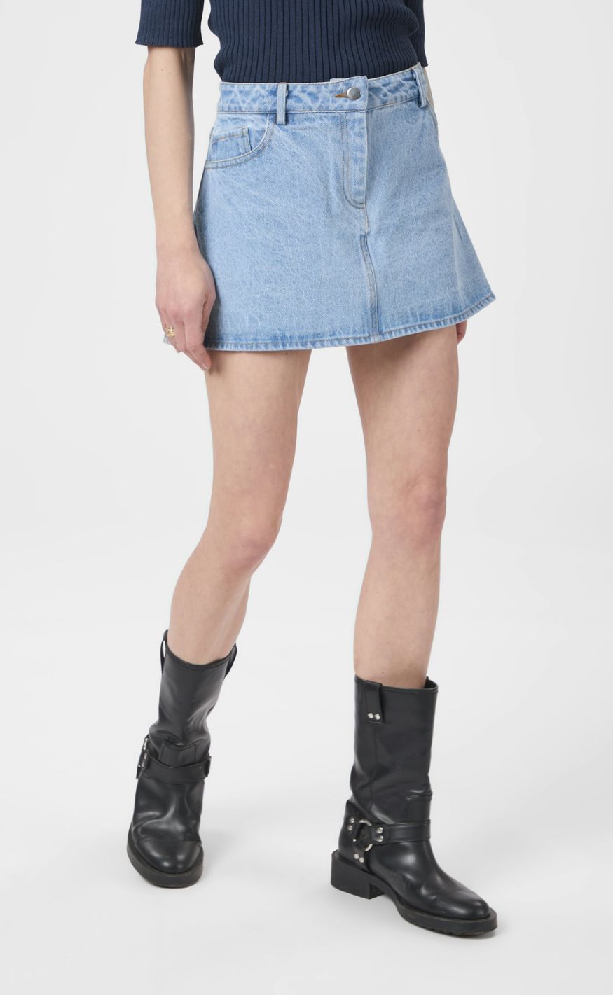 Neo Noir Skjørt - Coddie Denim - Light Blue